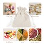 Votoko 36 Pièces Petits Sacs en Tissu, 10 x 12 cm Sachet Coton, Sac Toile de Jute avec Cordon de Serrage, Sachets Réutilisable P