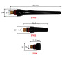 ELCAN Consommables et accessoires professionnels pour torche de soudage TIG série WP 17 18 26 avec buses en céramique, buses, co