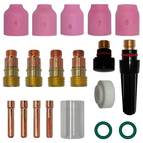ELCAN Consommables et accessoires professionnels pour torche de soudage TIG série WP 17 18 26 avec buses en céramique