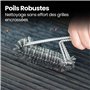 Brosse Barbecue 3-en-1 | Brosse Grille Barbecue avec Grattoir et Éponge Résistante à la Chaleur | Brosse Nettoyage Barbecue pour