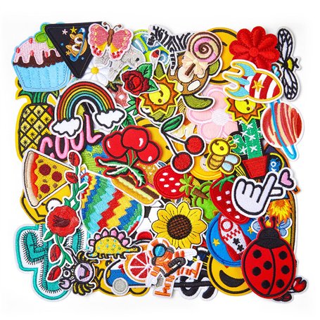 Anpro 65 Pièces Patch Thermocollant - Ecusson Tissu Thermocollant Pour Vêtements