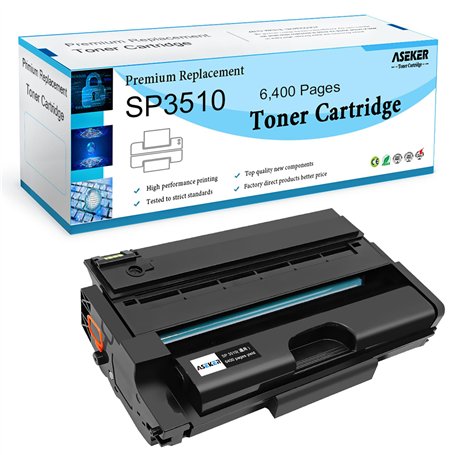 ASEKER Compatible Toner Cartouche pour Ricoh Aficio SP 3400 3400DN 3400SF 3410 3410DN 3410SF 3500 3500DN 3500SF 3510 3510DN 3510