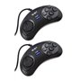 Link-e : 2 X manette 6 boutons compatible avec console de jeu SEGA Megadrive