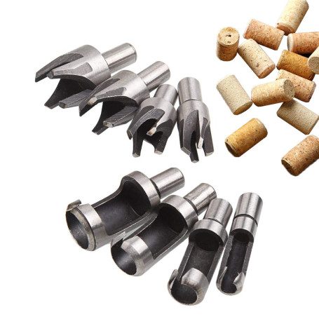 Fraise à Bouchonner Bois CUKCIC Mèche à Bouchon Bois Foret à Faire Cheville Outil de Coupe pour Faire une Bois Bouchon Cheville