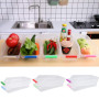 JRing 6Pcs Plastique Boîte Corbeilles de Rangement pour Conteneur Réfrigérateur Organiseur Transparent