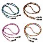 YUDAWN Lot de 4 chaînes de lunettes de soleil - Cordon coloré pour lunettes de soleil - Pour femme - Accessoires de lunettes