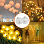 Frasheng 120 Pièces LED Ballons Lampes,LED Ballons Lampes Lumineuses Chaud,Boule Mini Rond LED Balloon Lumière,LED Balloon Lumiè