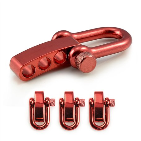 Manille droite réglable en acier avec un axe à visser simple à manier