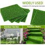 aeathu 10 Pièces Herbe de Mousse Miniature, 15 X 15 cm Tapis de Pelouse Verte Artificielle, Réutilisable Gazon Artificiel Réalis