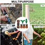 prota Lot de 6 raccords de tuyau d'arrosage - Double prise - Avec valve de régulation