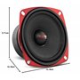 Ds18 10,2 cm Série 200 W Max Unique Car Audio déployant Haut Parleur