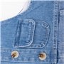 Bébé Tout-petit Garçon Fille Salopette Denim de Base Combinaison Coton Pantalon en Jean avec Bretelles - Bleu Classique Uni Jean