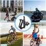 NAROSEBE Porte Bidon de Vélo, Porte-Bouteille de Vélo Rotation 360 Degrés Porte Gourde Velo Route Porte Gobelet Poussette Porte-