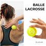 KALAHARI Balles de Massage KIT - plus Ebook d’exercices en Français - Boules Dou Peanut, à Picots, Lacrosse et Bande Élastique -