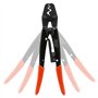 Heschen Pince à sertir à cliquet HS-16 pour bornes non isolées de 1,5 à 16 mm² (15-5 AWG) (type point)