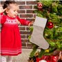 Feelava Bas de Noël en Toile de Jute 6 pièces, Sacs de Noël Suspendus Bas de Noël Vacances Arbre de Noël cheminée Ornements Susp