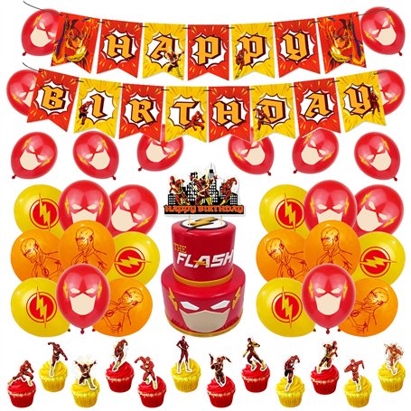 Deco Anniversaire The Flash Anniversaire Décorations The Flash Ballons Anniversaire The Flash Décorations Gâteaux The Flash Bann