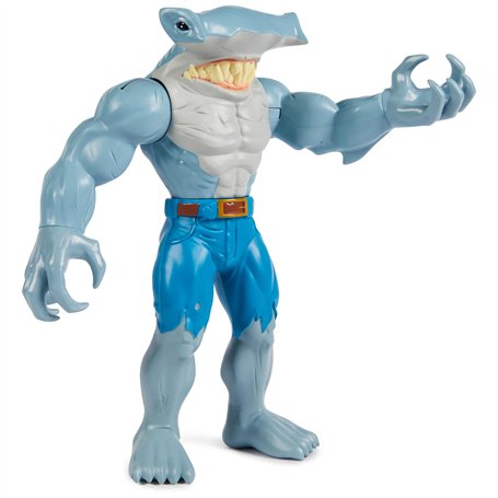DC Comics Batman Giant Series King Shark Figurine de Super-héros à Collectionner pour garçons et Filles à partir de 3 Ans