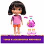 Dora - Poupée Chante Et Explore - Figurine Interactive 30 Cm - 1 Figurine 7 Accessoires 2 Chansons & 10 Sons - Bilingue Français