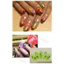 Accessoires pour nail art 12 couleurs tridimensionnelles fleurs séchées 60 étoiles plus 60 cinq fleurs