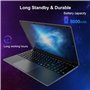 PINSTONE 15,6" PC Portable - 16 Go de RAM 512 Go SSD, Ordinateur Portable Alder Lake-N95, Le Soutien Laptop Computer Touch ID, W