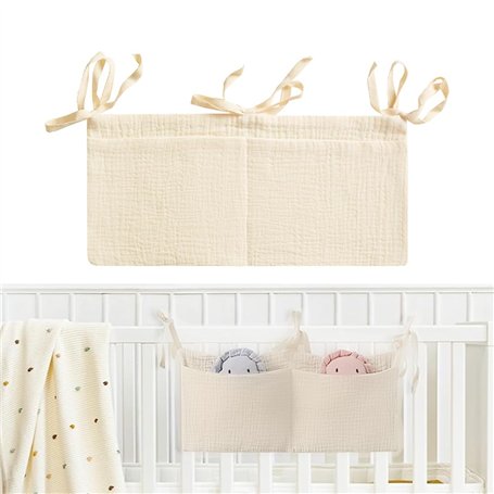 JAONLD Suspendu Organisateur de Couches Rangement Suspendu Lit Bebe