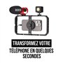 RØDE Phone Cage - Cage de Cinéma Mobile Magnétique Røde avec Filetages de 1/4 Pouce et 3/8 Pouce, ainsi que des Emplacements pou