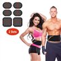 QUEAMBLER Électrode de Ceinture,Compatible Abs Series, Électrode de Rechange Ceintures Musculation Abdominales 6 Pièces