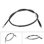 Qiilu Warrior 350 YFM350X 1987-2004 Câble d'embrayage en plastique + câble d'embrayage en acier carbone Noir