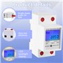 Compteur électrique numérique LCD - Compteur de courant alternatif - Rail DIN : 2 pièces - Compteur électrique numérique LCD 5 (