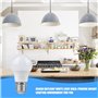 Sporgo Kit d'éclairage E27 : 6 douilles et 6 ampoules LED 5W 6500K blanc froid - Douille E27 avec câble et testeur de tension -