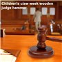 Nizirioo Marteau de juge en bois avec bloc sonore - Marteau aux enchères fabriqué à la main pour avocats, étudiants, juges, vent