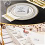 MumdoYAL 50 pièces cartes de place blanches,marque place mariage,porte nom table,marque place anniversaire,Pour mariage, anniver