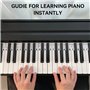 Étiquettes de Notes de Piano, Autocollant Piano Convient Aux Pianos à 88 Touches, Notes de Clavier de Piano Amovibles en Silicon