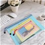 Set 15 pochette plastique A4, A5, A6 zippées étanches – Pochette rangement papier, pochette plastique zippée, porte document, ra