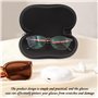 HDGSAFD 2 Étuis À Lunettes Et 2 Chiffons À Lunettes, Étui À Lunettes Portable Pour Une Utilisation En Extérieur, Sac De Rangemen