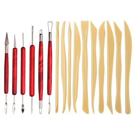 GTYHH Ensemble D'Outils en Argile De 16 Pièces