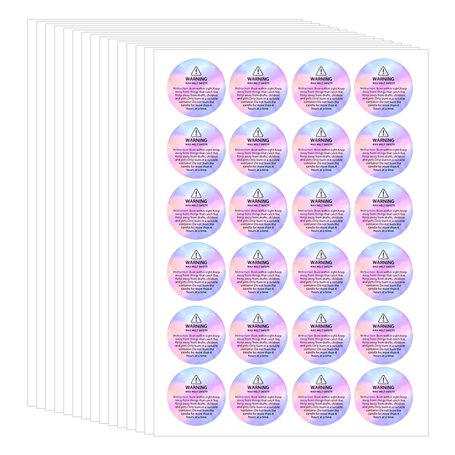 CHROMACRAFT 360 Autocollants D'Avertissement De Bougie