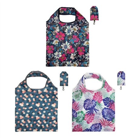 Lot De 3 Sacs De Rangement À Imprimé Botanique