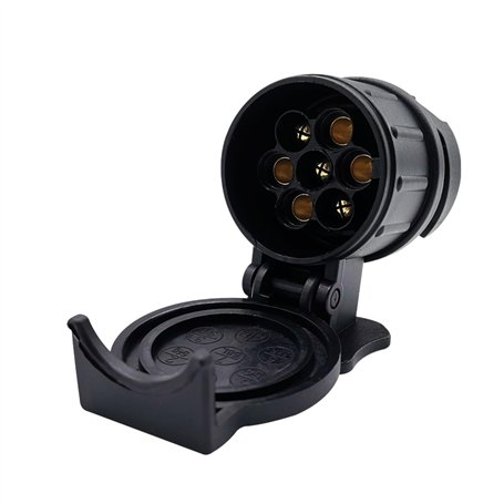 COACOM 1 Pièce Adaptateur Remorque 13 à 7 Broches Mini Adaptateur Étanche 12V Convertisseur de Prise pour Remorque