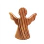 NyxSeat Ange Gardien en Bois d'Olivier - Figurine Debout Faite à la Main - Décoration de Table