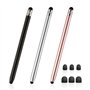 KRYMSON Lot de 3 stylets à double tête pour écran tactile en caoutchouc
