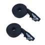 Tiardey 1 Paire de Sangles d'arrimage Noires de 10 Pieds,Sangle de cano de Planche de Surf,Sangles de Kayak de Toit de Surf,Sang