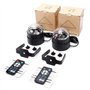 Lumières disco U 'King, télécommande DJ Party Lights 3 W 7 couleurs lumière stroboscopique activée par le son lumières de fête p