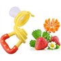 Binnan Tétine Alimentation Bébé Anneau d'alimentation Bébé, Nourriture sûr Enfant Sucette Bouteilles Téton Tétine, Silicone, Ble