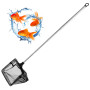 Filet pour la pêche en Aquarium Petit Épuisette pour la Pêche avec 15-45cm Longue Poignée Extensible