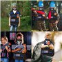 MoonSing Gilet Tactique Enfants Trousse Veste de Rangement Compatibles pour Nerf Guns N-Strike Elite Series, avec 20pcs Fléchett