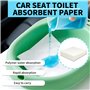 Lot de 40 coussins absorbants jetables pour toilettes portables, bassins de lit et urinoirs, solidification rapide du gel jusqu'