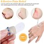 Pansements Blister,30 Pièces Pansements Invisibles en Gel Hydrocolloïde Pansements Blister pour les Pieds Pansements d'ampoules
