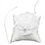 Coussin Alliance Bague Mariage Oreiller - 10 * 10cm Fleur Oreiller pour alliances Fiançailles Fête mariage Faveurs Accessoires,